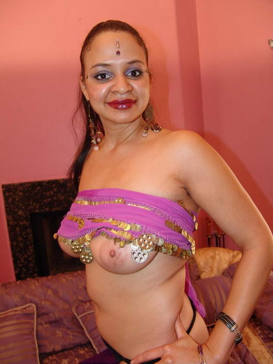 Big tit Indian Lasmi pulls on her erect nips before riding a huge cock hard #77767418