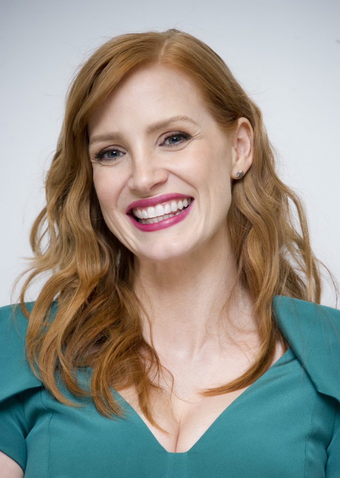 Jessica Chastain showing huge cleavage at A Most Violent Year photocall in Bever #75180218