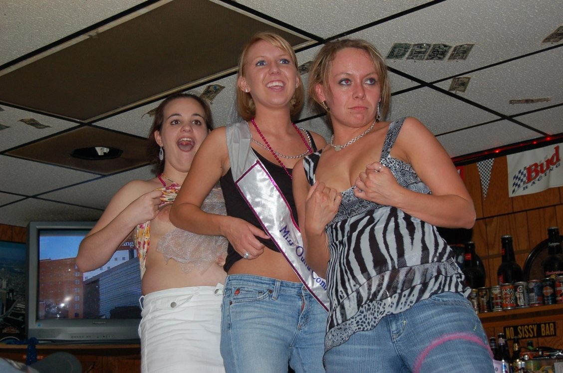 Crazy Drunk Spring Break College Girls Flashing Perky Tits #76399429