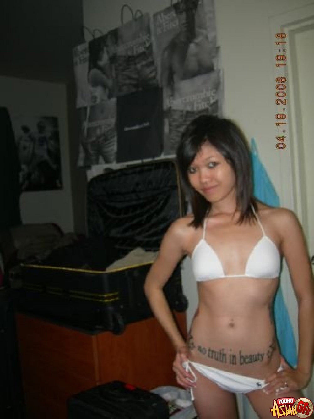 Asian teen girlfriends posing for cell phone pics #67217354