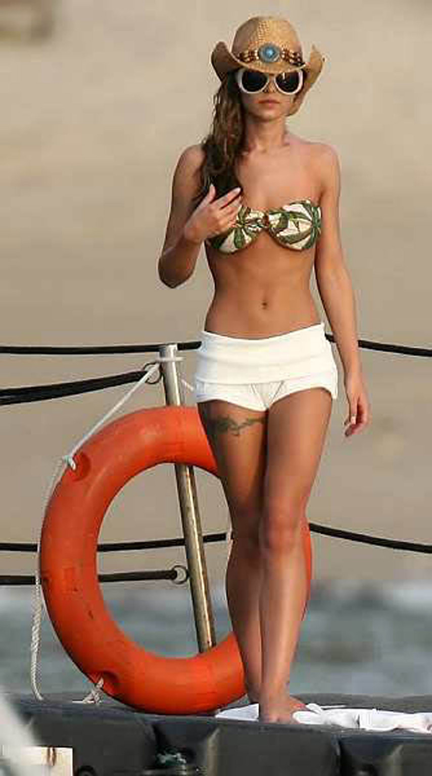 Cheryl Tweedy Cole showing bikini body and sexy tattoos on her ass #75333906