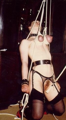 Vintage sex slave in bondage and nipple torture #71910245