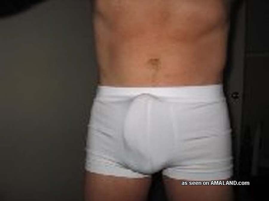 Photos of an amateur hunk who cums inside his boxers  #76936711