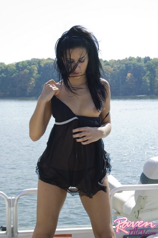 sexy raven in a teddy on a boat #70543274