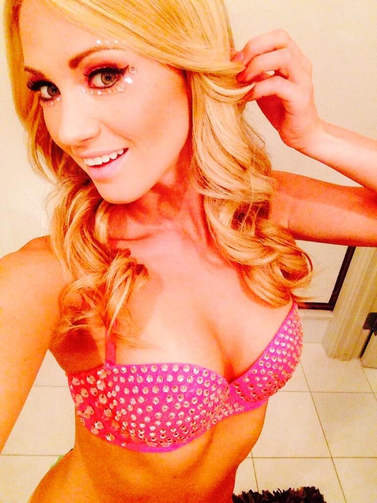 Busty blonde cleavage selfies #67603566