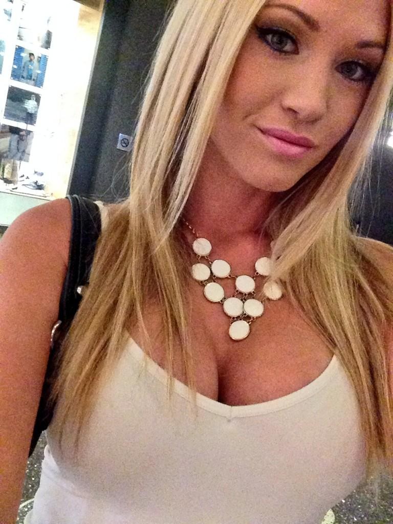 Busty blonde cleavage selfies #67603645