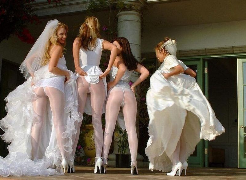 Amateur brides getting naughty on their wedding nights #67567039