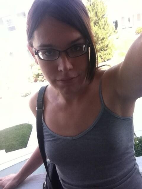 TS trap with glasses and cute smile Jennifer Noble selfshot pics #67125844