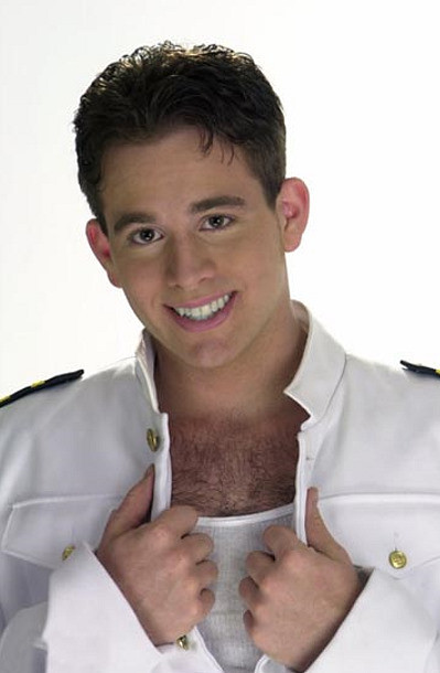 Hairy chested officer stripping and showing off after service #76972690
