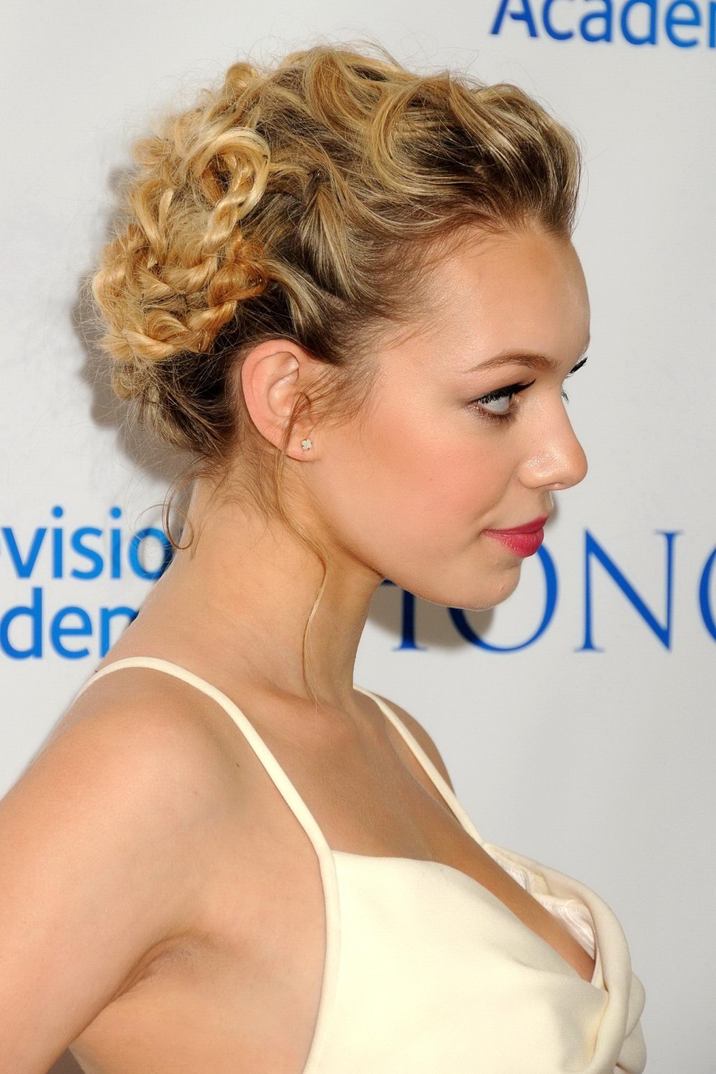 Sadie Calvano looks hot wearing a sexy bareback dress at the 7th Annual Televisi #75194621