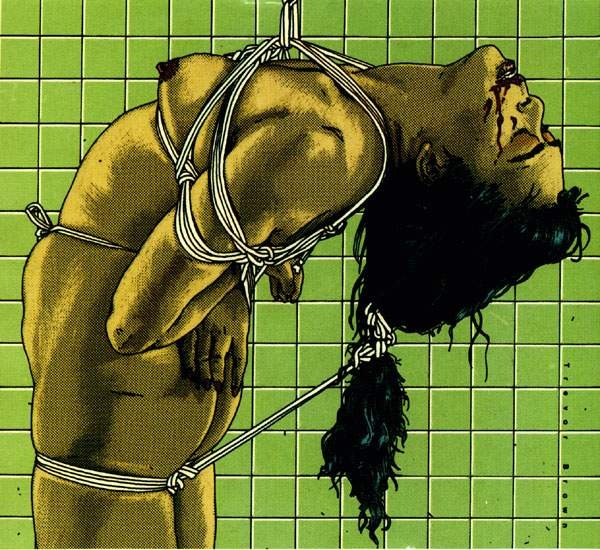 Brutale Seil gebundene hängende Kunst Frauen in Bondage
 #69492980