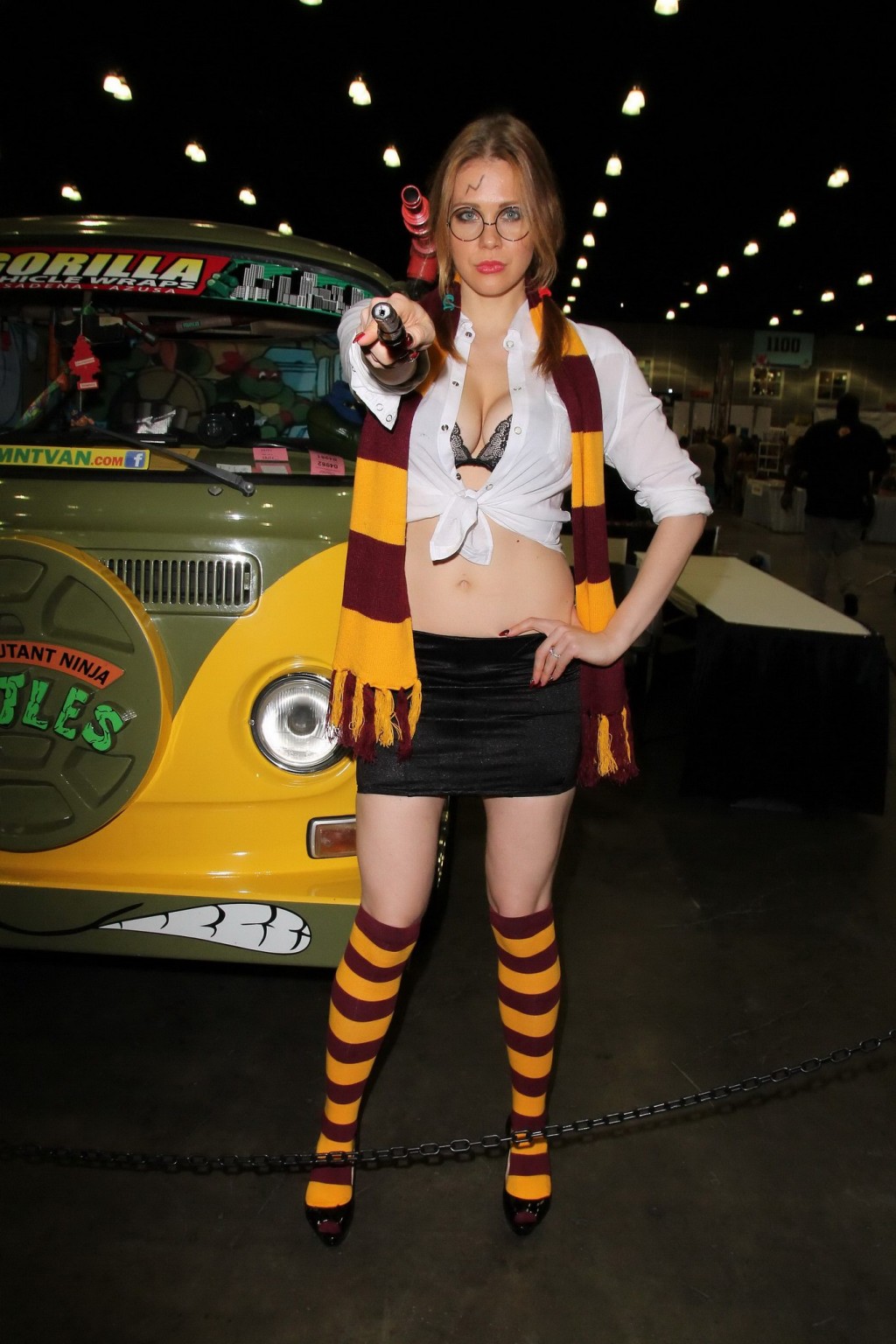 Busty Maitland Ward wearing three sexy costumes for the 2014 Comikaze Convention #75181853