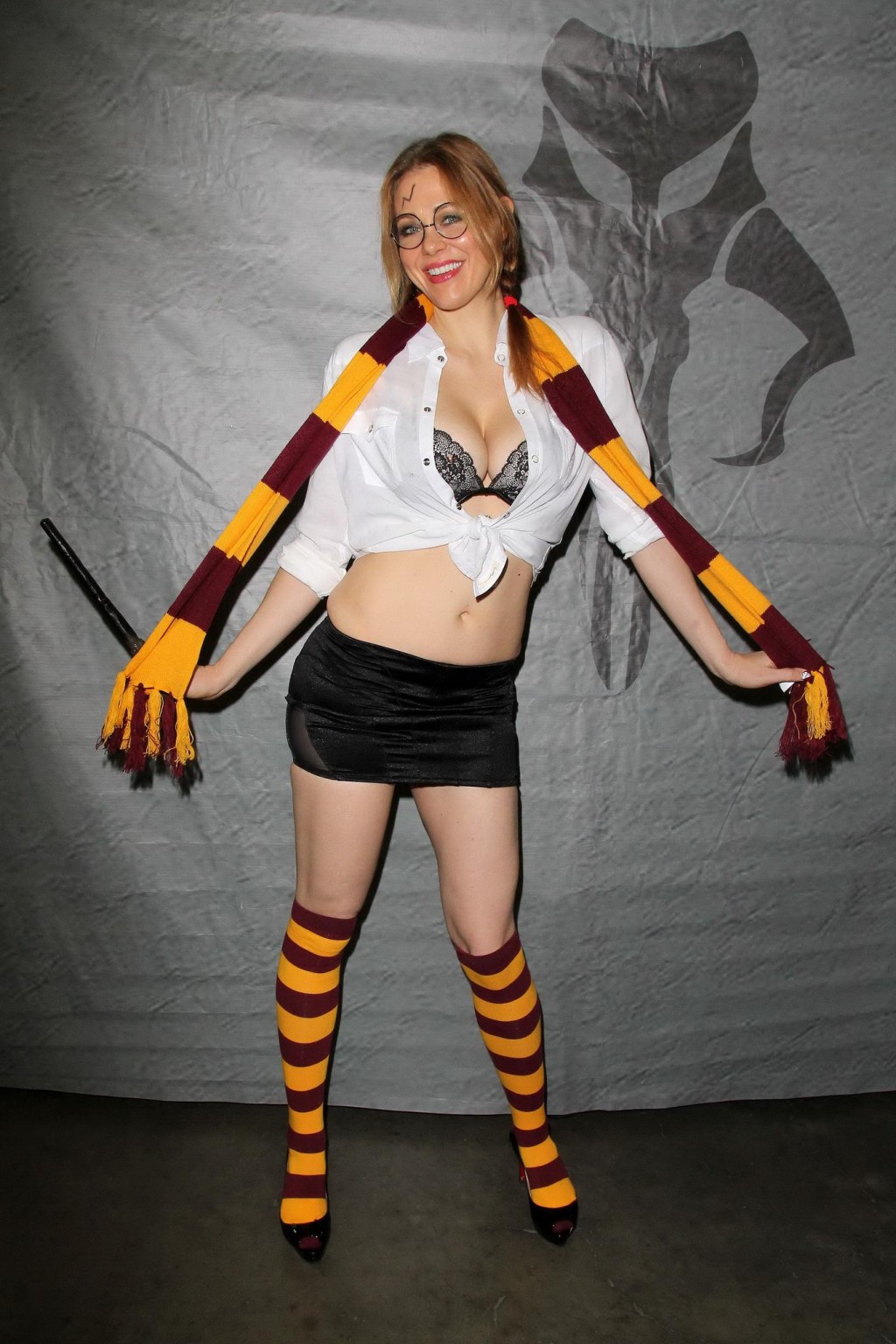 Busty Maitland Ward wearing three sexy costumes for the 2014 Comikaze Convention #75181886