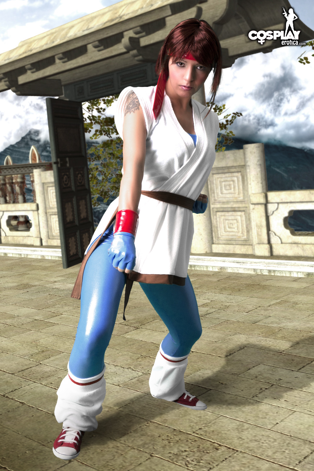 Street fighter yuri cosplay mit mea lee
 #70733440