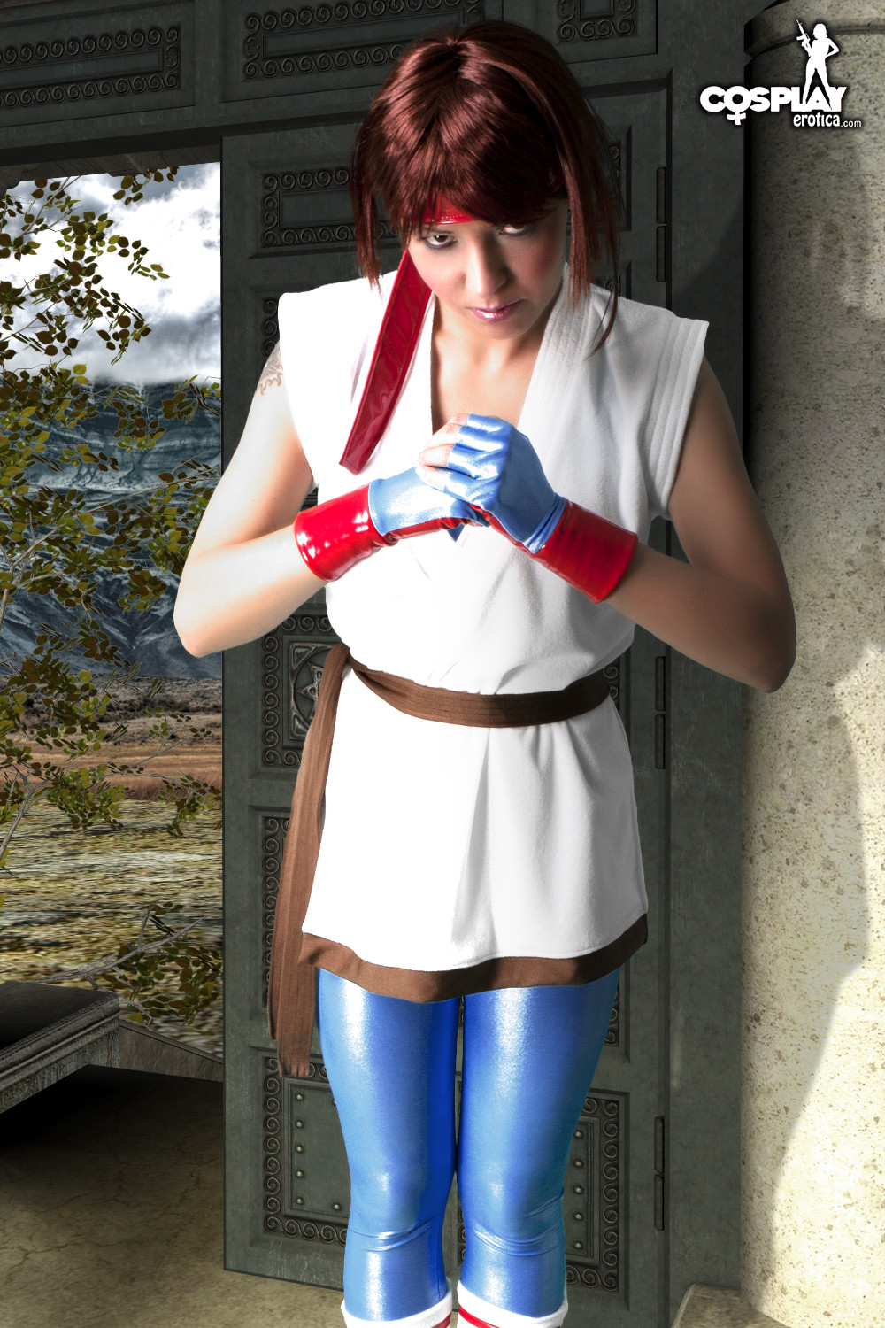 Street fighter yuri cosplay mit mea lee
 #70733455