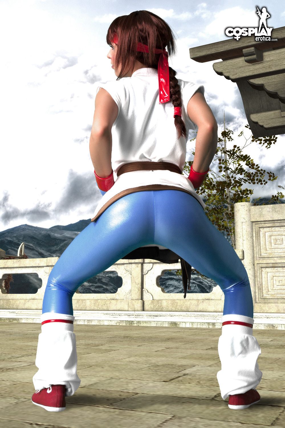 Street fighter yuri cosplay mit mea lee
 #70733482