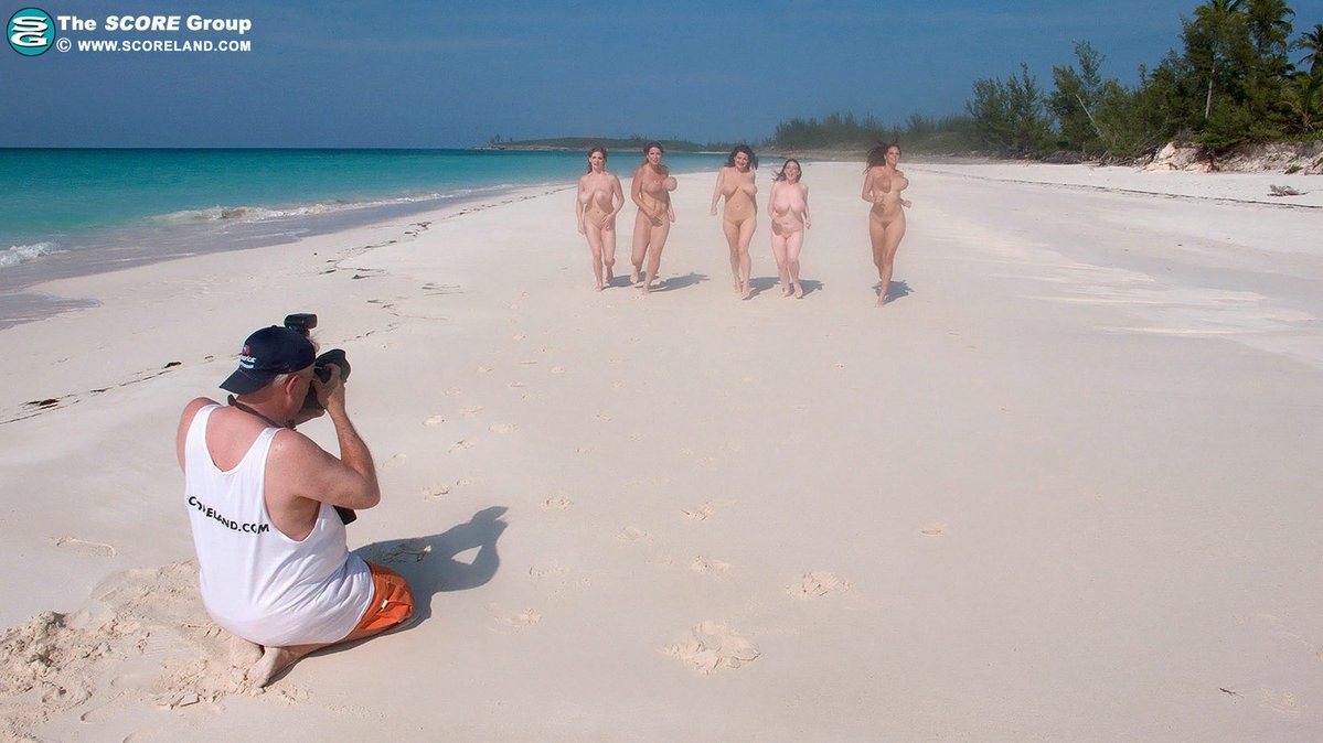 Busty bikini pornstars works on the beach #73137333