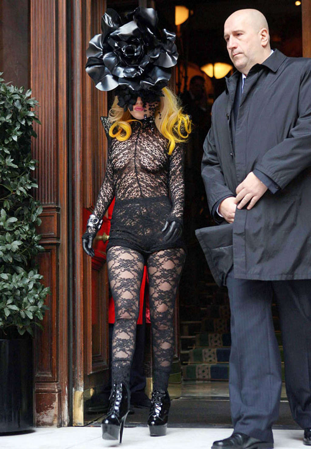Lady Gaga very sexy and hot paparazzi see thru photos #75357996
