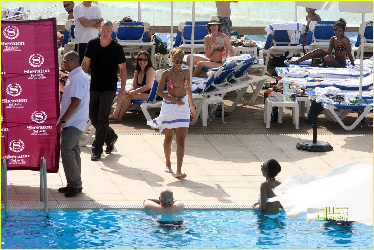 Rihanna wearing tiny bikini poolside in Tel Aviv, Israel #75348004