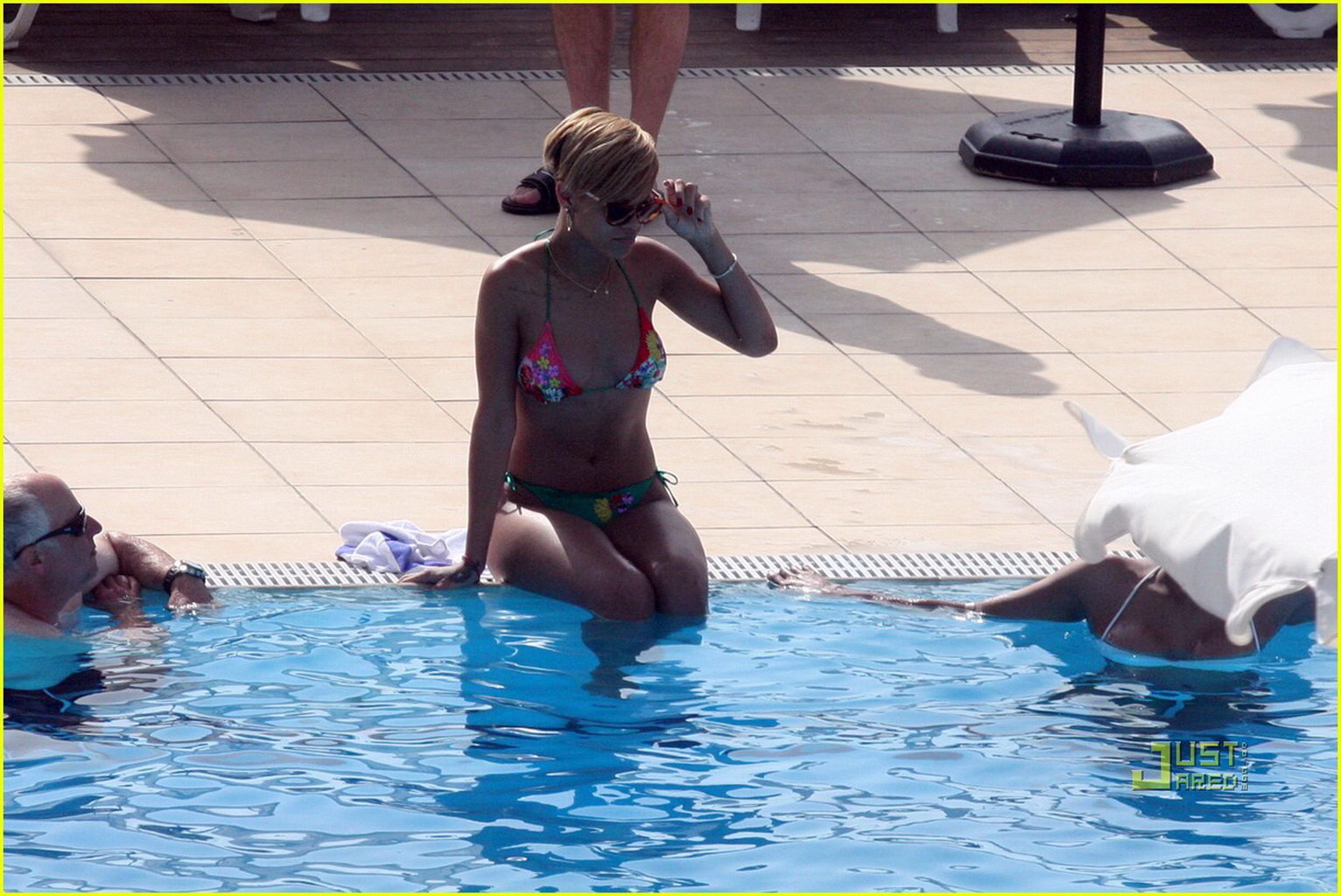 Rihanna wearing tiny bikini poolside in Tel Aviv, Israel #75348031
