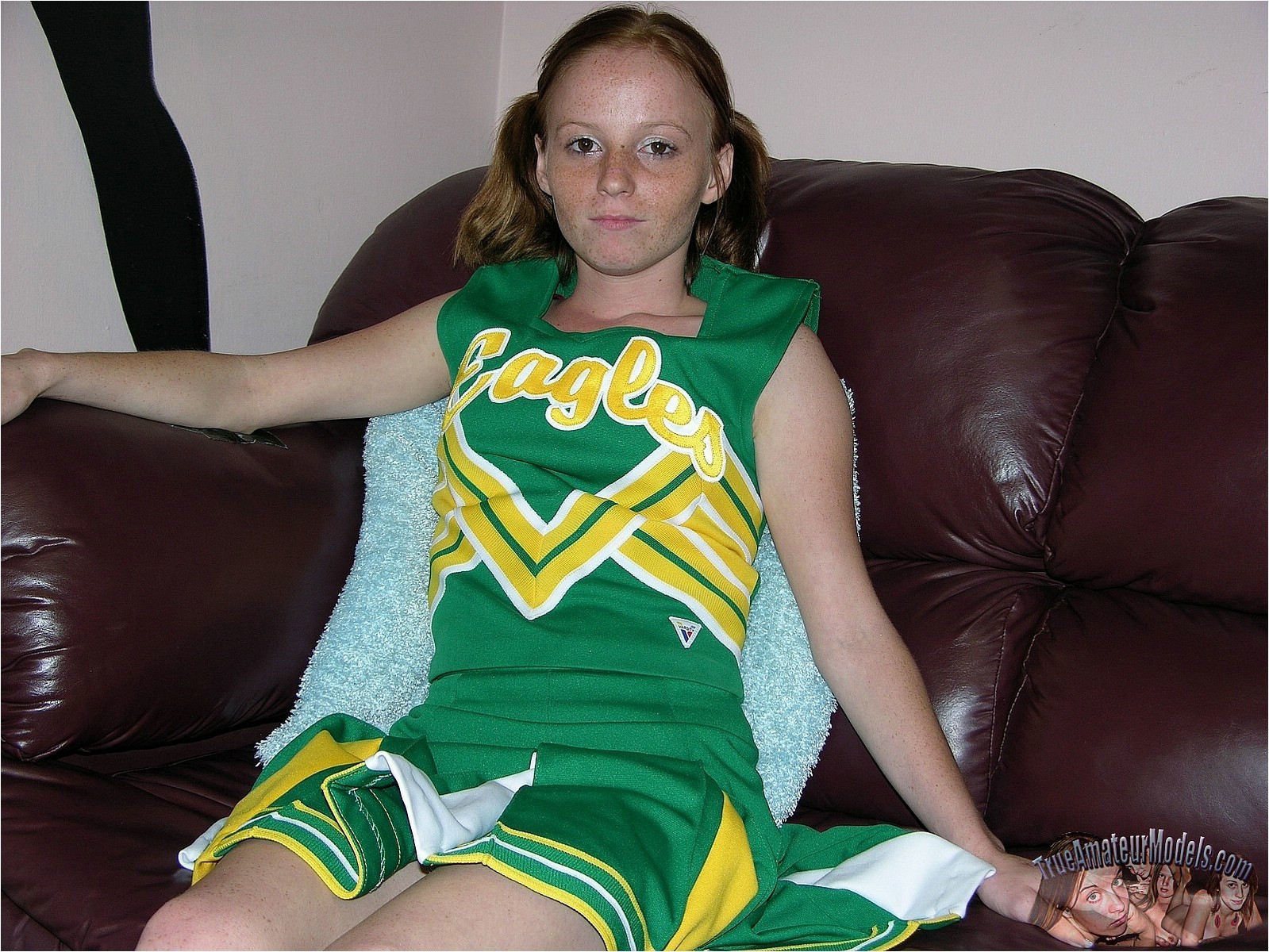 Cheerleader Spreads Sweaty Butthole After The Football Game!  #67208271