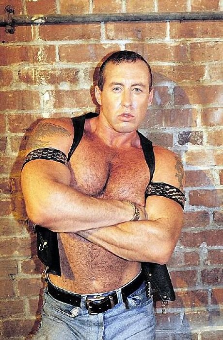 Muscle bears in leather suck and fuck in a dungeon #76921242