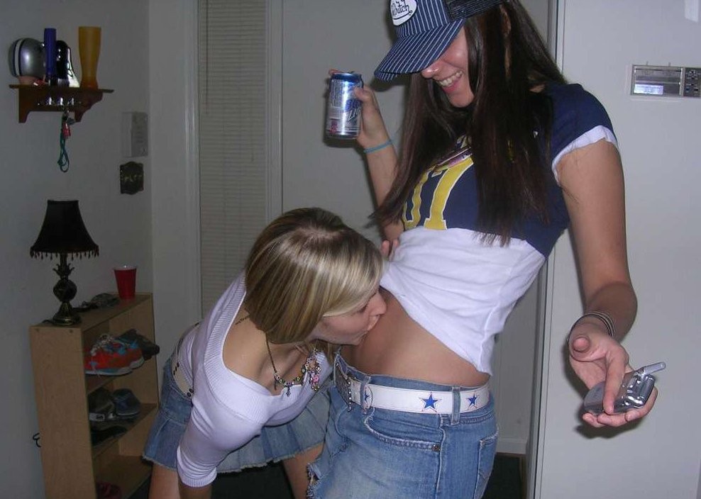 Drunk College Girls Trashed Flashing Perky Teen Tits #76400641