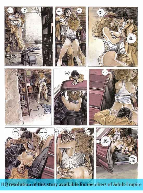 セクシーな売春婦がお尻を見せてくれるセックスコミック
 #69375783