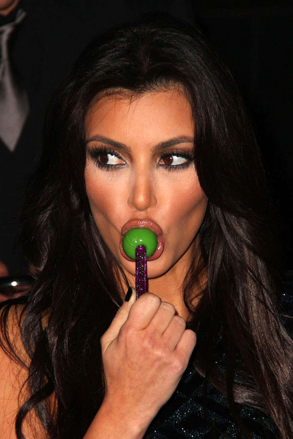 Kim Kardashian licking lollipop on a extremely sexy way hot photos #75362990