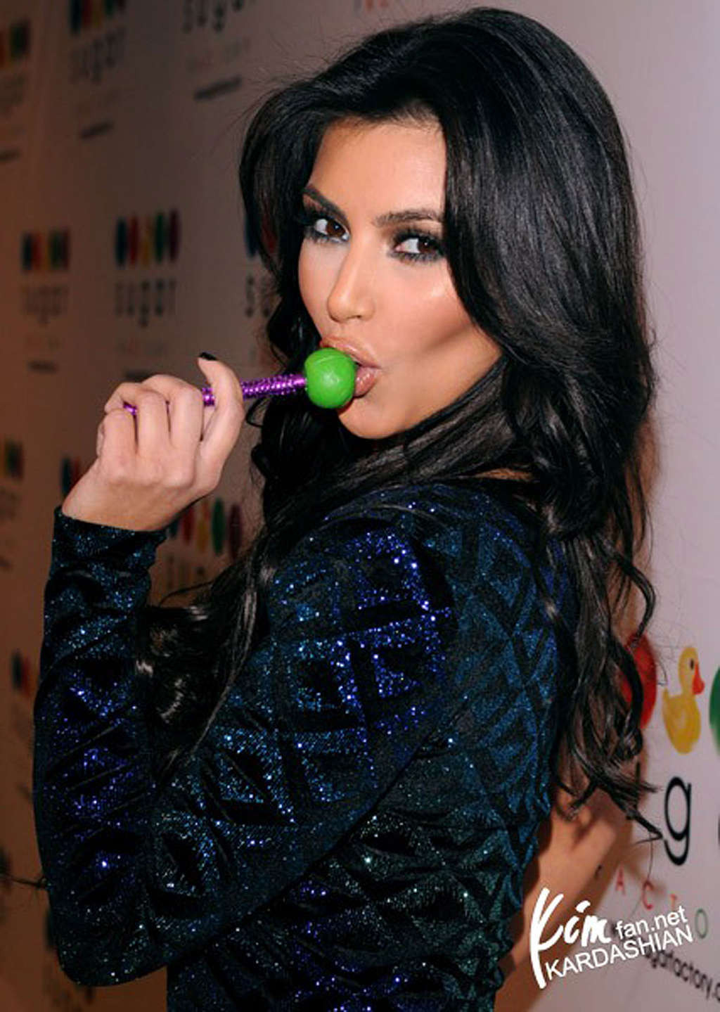 Kim Kardashian licking lollipop on a extremely sexy way hot photos #75363047