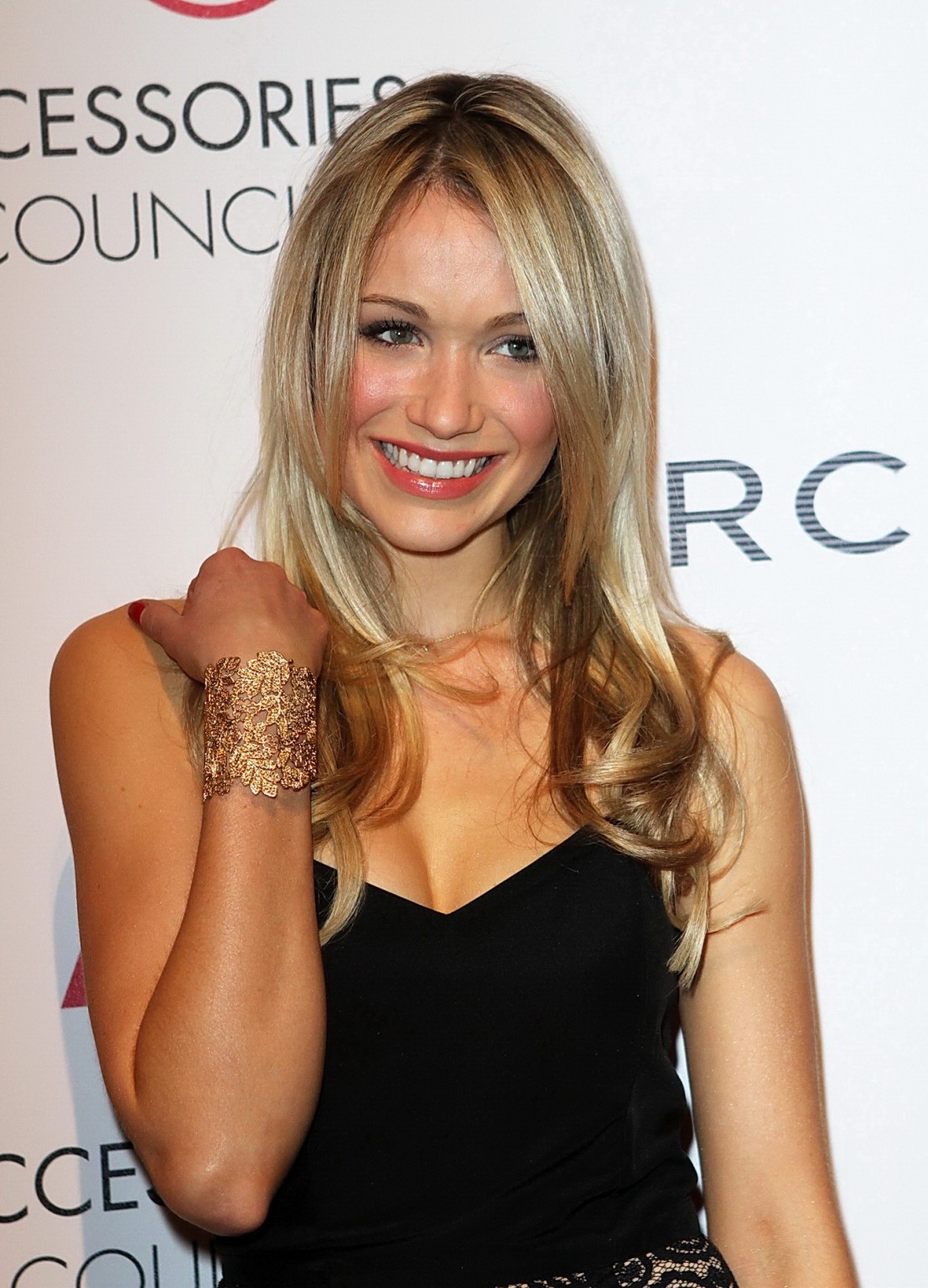Katrina Bowden wearing tiny black top and lace mini skirt at16th Annual ACE awar #75249154