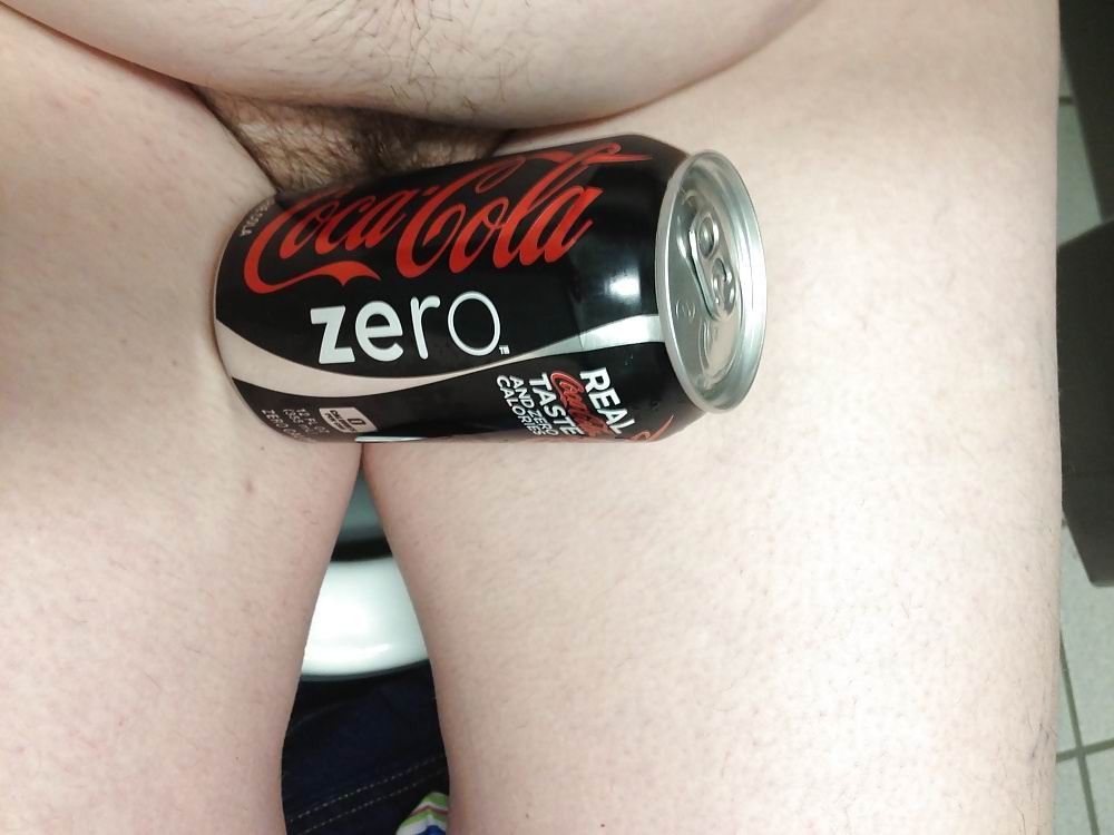 Fat hairy pussy stuffed with coke can #73214584