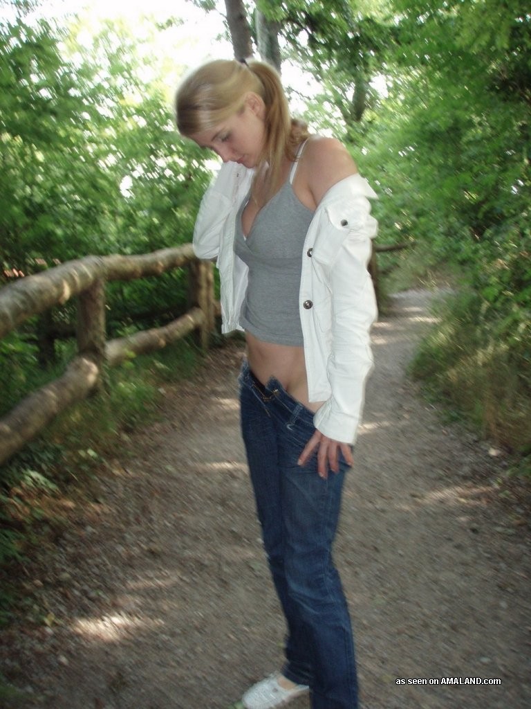 Significant titted novice blonde girlfriend sunbathing on topless seaside #72249591