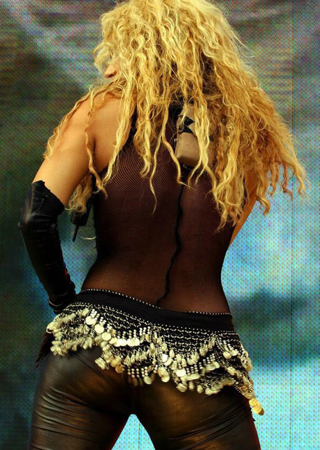 Celebrity blonde beauty Shakira shakes her amazing ass #75405646