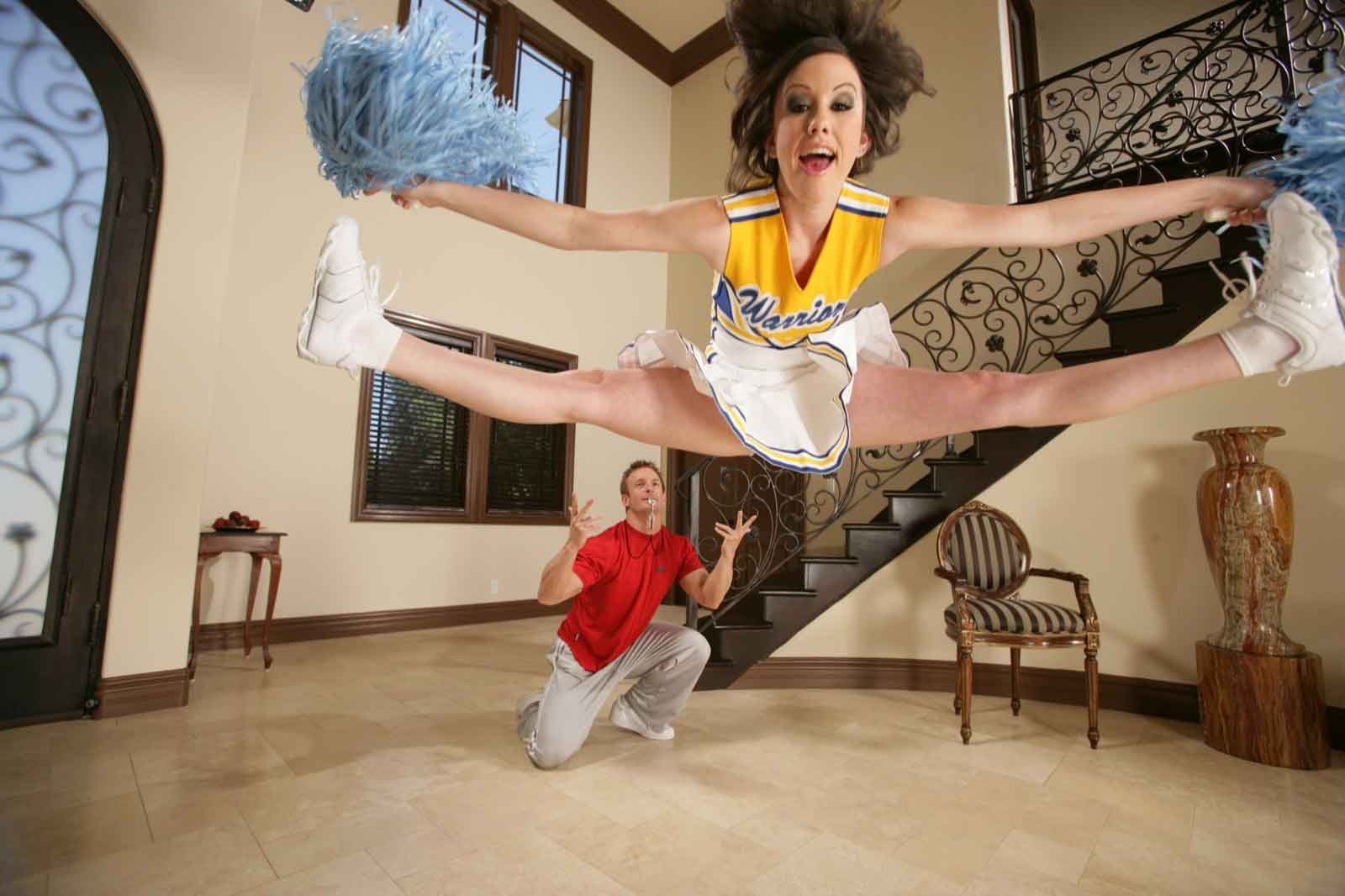 Flexible cheerleader Jennifer White gets hammered hard #75467017