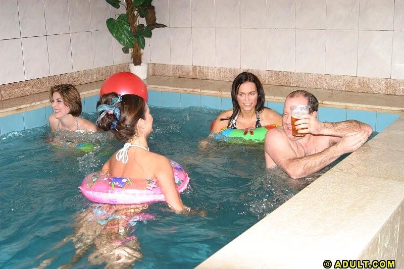 Hardcore college orgy at a local poolhouse #70685038