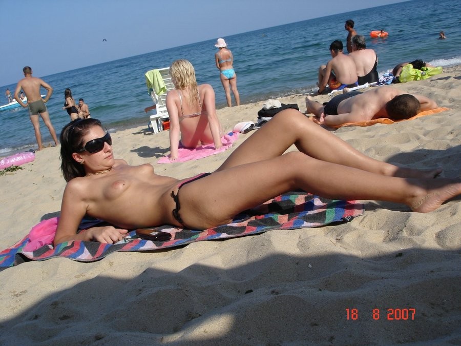 Everyone's looking at this sexy slim teen nudist #72247696