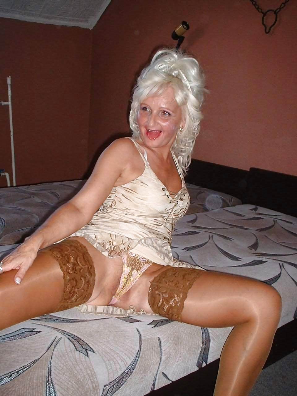 Lingerie granny spreading her wrinkled pussy #67298538