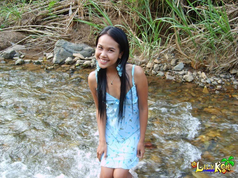 Thai girl in river #69975781