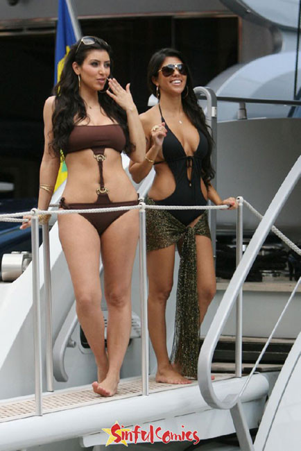 La celebridad Kim Kardashian mostrando su culo perfecto
 #75416441