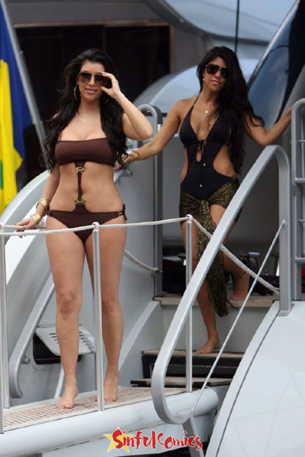 La celebridad Kim Kardashian mostrando su culo perfecto
 #75416442