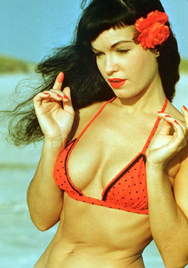 Color porn photos with nude pinup queen Bettie Page #76521474