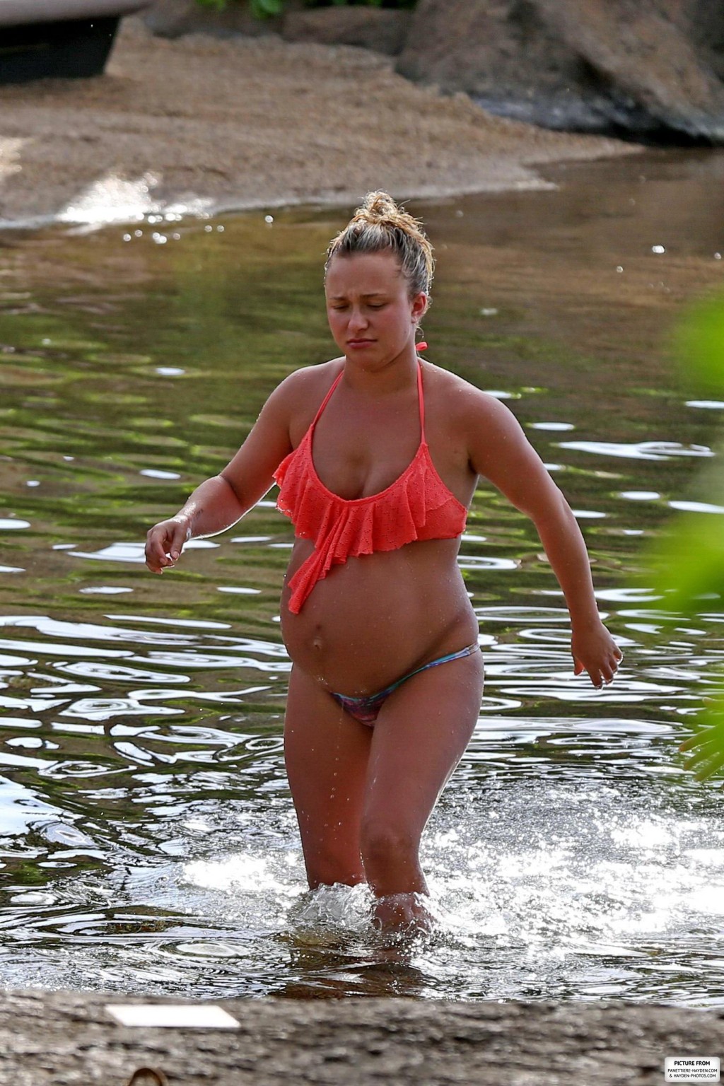 Hayden panettiere in späten Schwangerschaft trägt Bikini in Hawaii
 #75180472