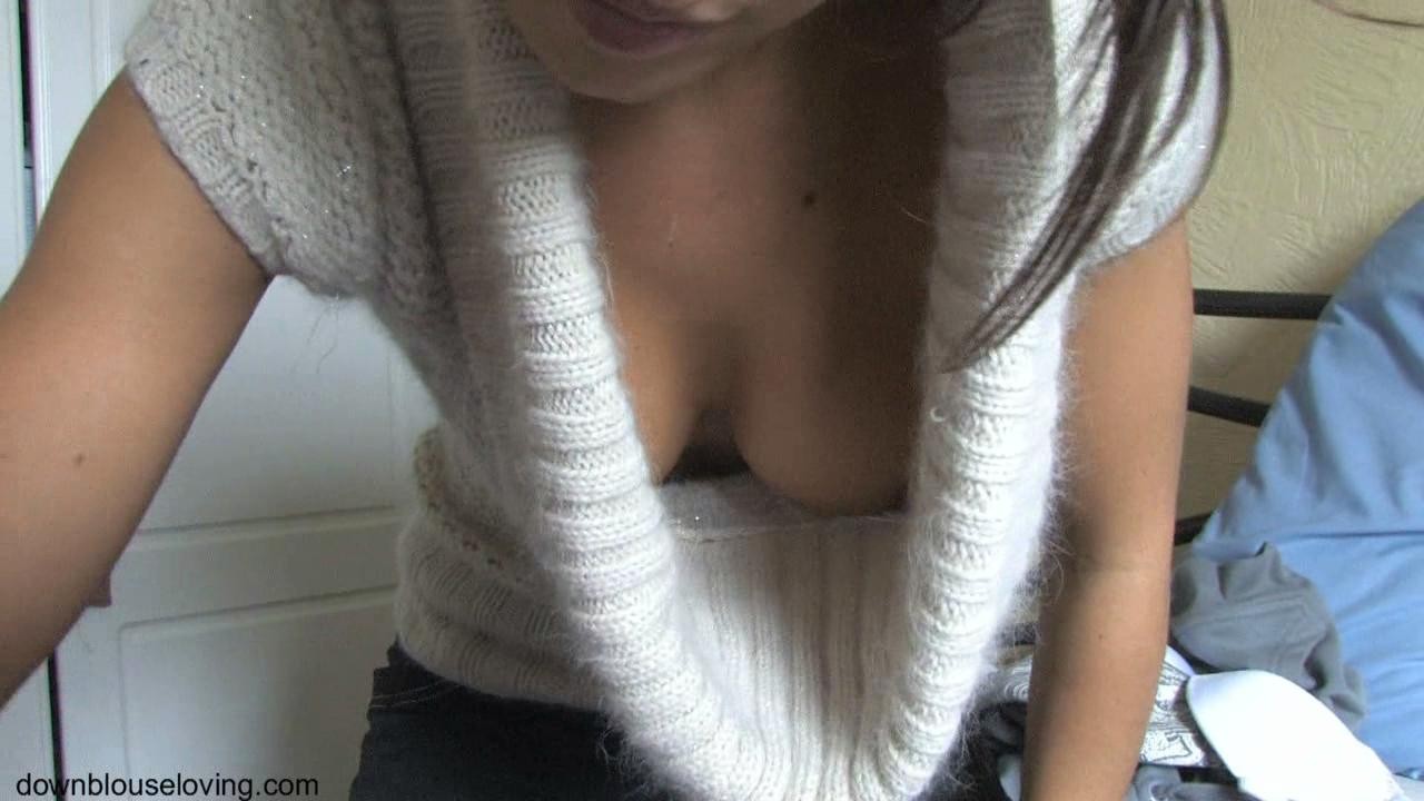 Downshirt cleavage shots #75601195