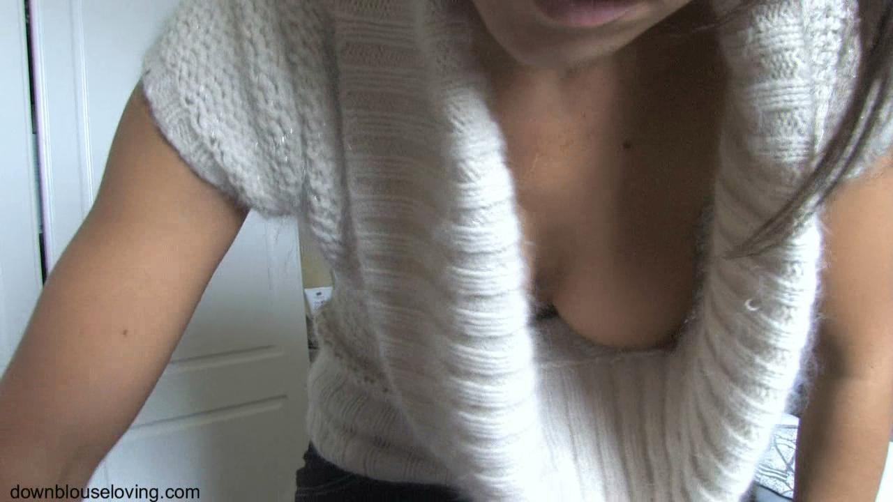 Downshirt cleavage shots #75601209