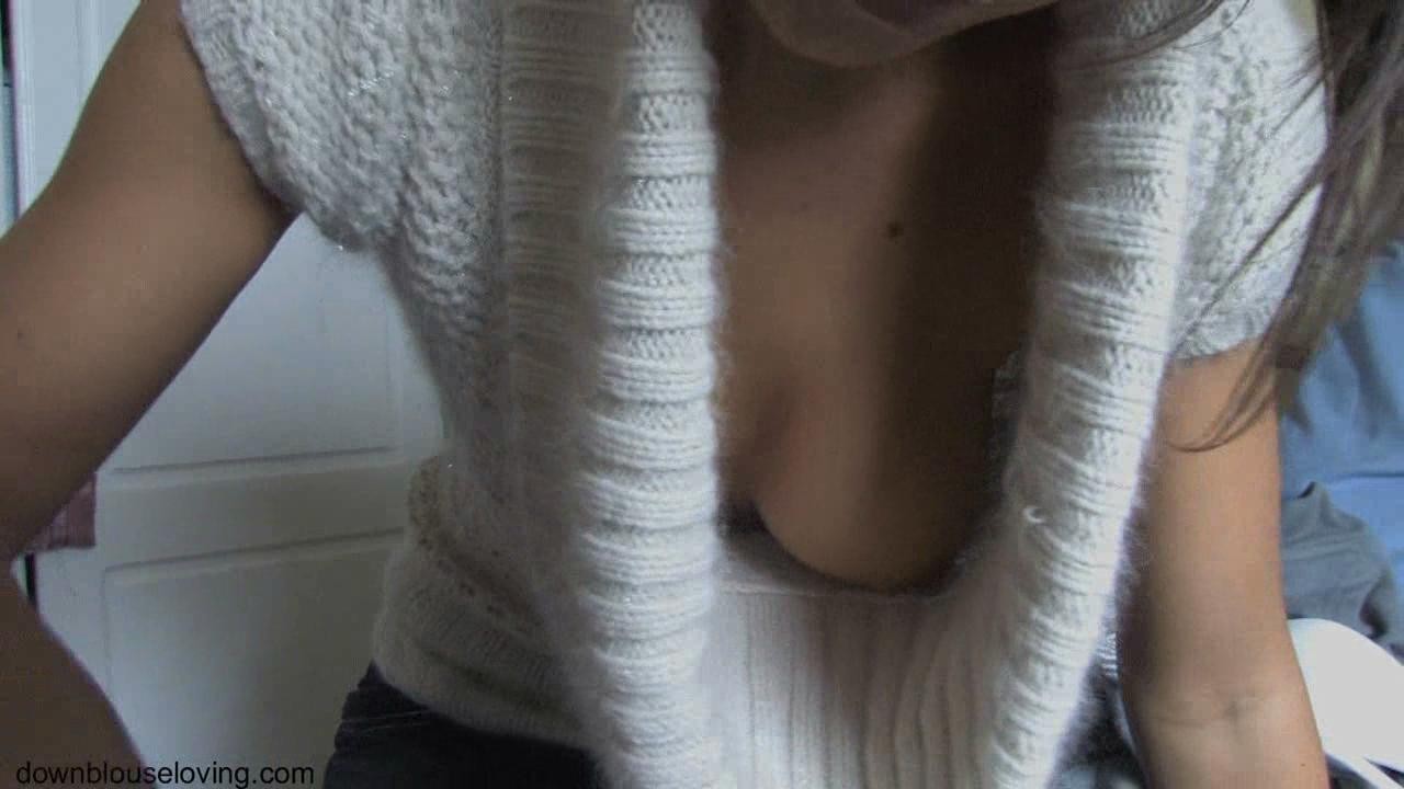 Downshirt cleavage shots #75601217