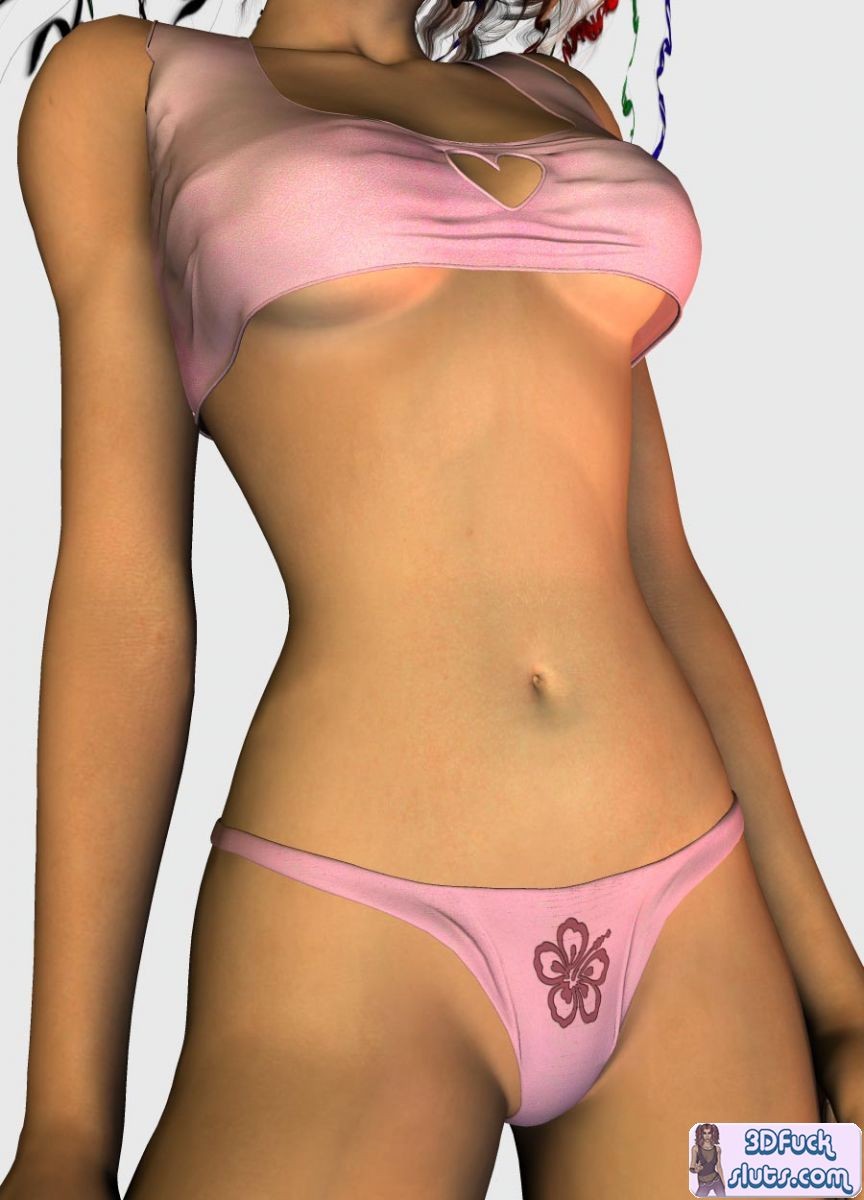 Tímido toon chica joven posando
 #69687585