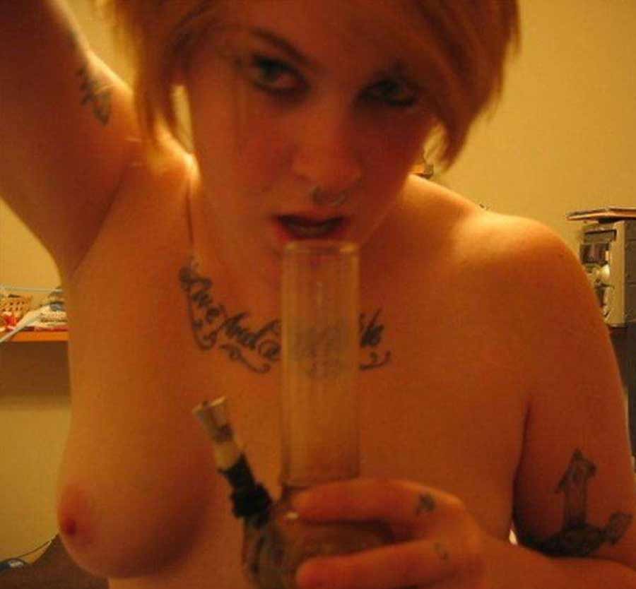Emo tattooed and pierced babes teasing #68410537