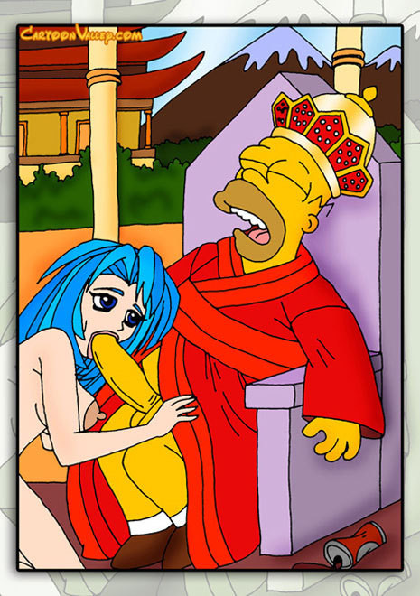 Hure Edna mit gebräuntem Körper wird von Homer geknallt
 #69644217