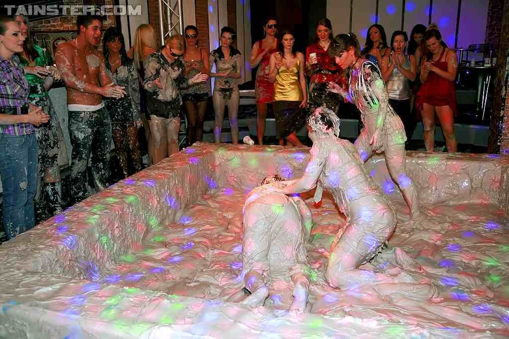 Lesbians wrestling in mud #73241530